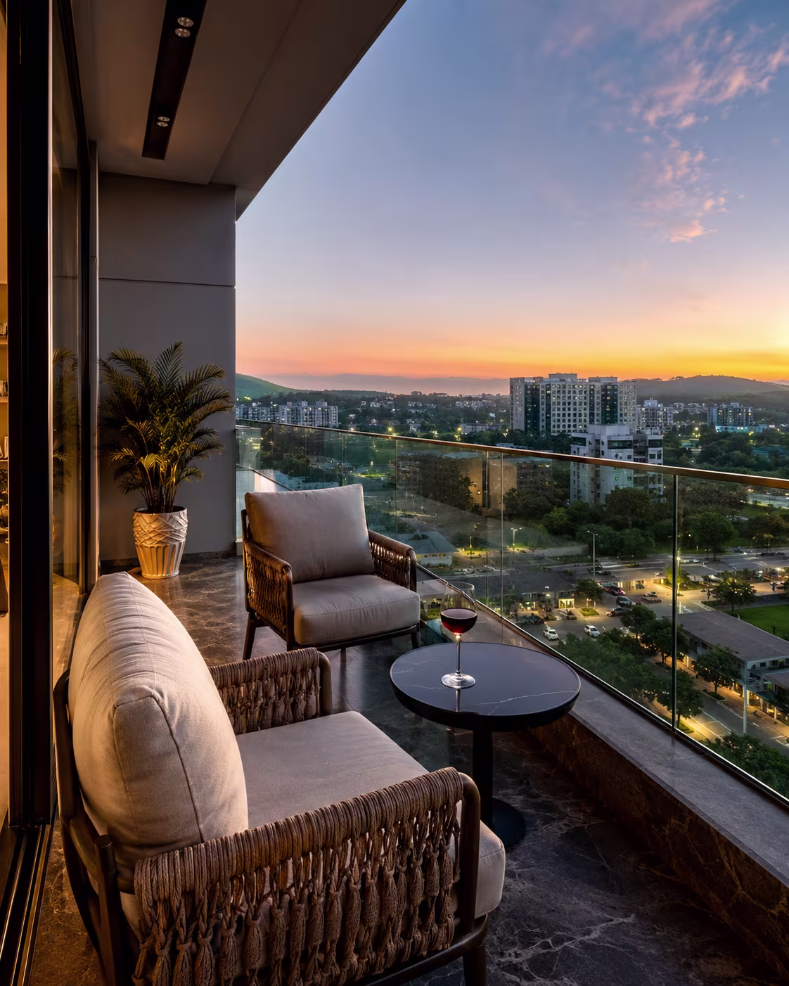 Hill View Balcony